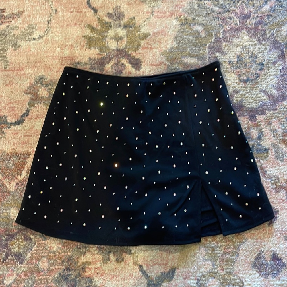 Wild Fable, size Small, black and rhinestones